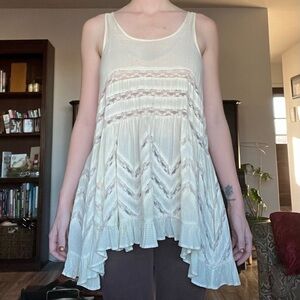 Free People Ivory Tank Top